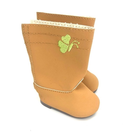 American Girl Company True Spirit Outfit Boots Doll Shoes Embroidered Butterfly - Picture 2 of 7